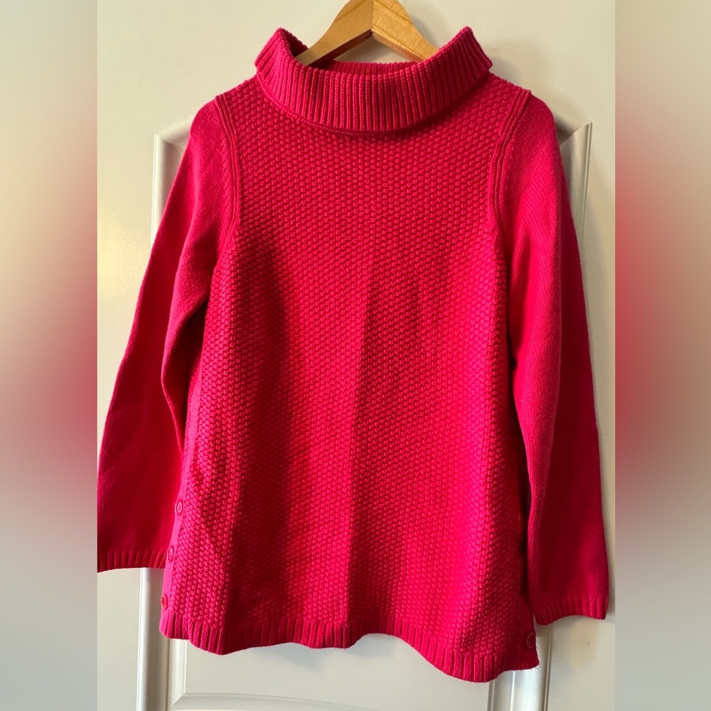 Talbots Pink Cowl Neck Sweater